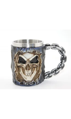 Paslanmaz Çelik Kurukafa Kupa Bardak