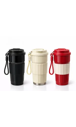 Paslanmaz Çelik Silikon Sleeve Termos Bardak