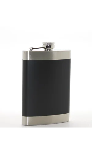 Paslanmaz Çelik Tekli 9 Oz Matara Siyah Renk