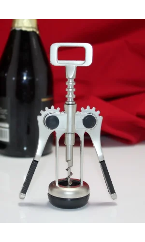 Paslanmaz Çelik Tirbuşon Şarap Açacağı Model 4