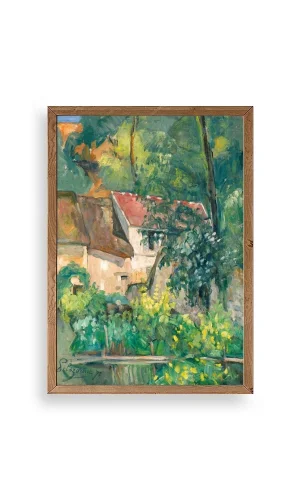 Paul Cezenne Kalender Ahşap Çerçeveli Tablo