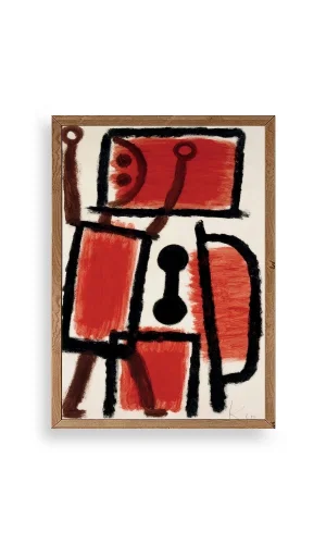 Paul Klee Ahşap Çerçeveli Tablo