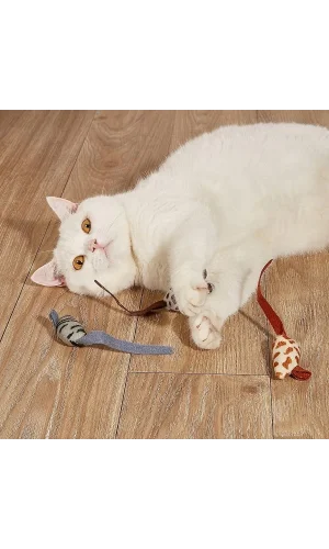 Peluş Fare Kedi Oyuncağı 3 Adet