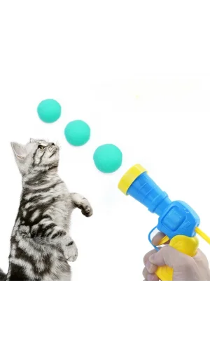 Peluş Top Atan İnteraktif Kedi Oyuncağı