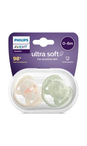 Philips Avent Ultra Soft Yumuşak 2li Emzik 0-6 Ay - SCF091/07