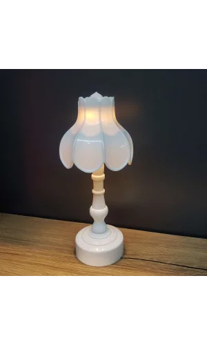 Pilli Dekoratif Abajur Masa Lambası