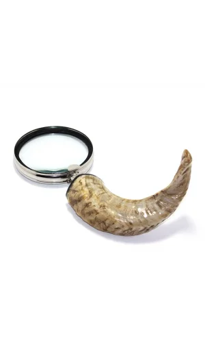 Pirinç Boynuz Saplı Büyüteç Model 1