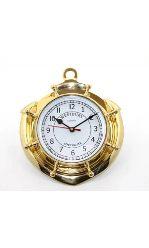 Pirinç Çapalı Duvar Saati