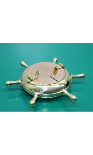 Pirinç Dümenli Kapaklı Küllük