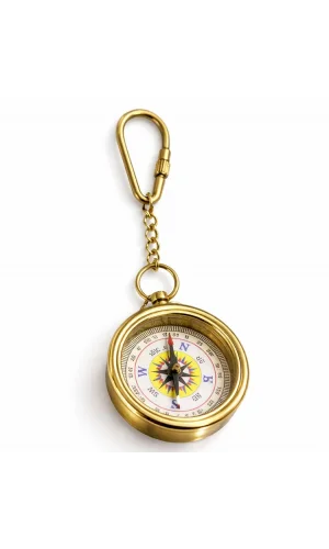 Pirinç Pusula Anahtarlık