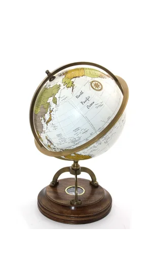 Pirinç Pusulalı Dünya Küre