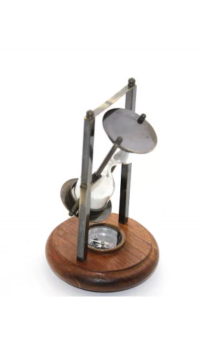 Pirinç Pusulalı Kum Saati Model 4