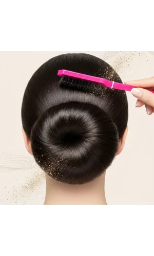 Plastik Saplı Topuz Tarağı