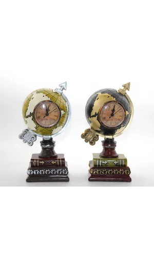 Polyester Saatli Dünya Küre