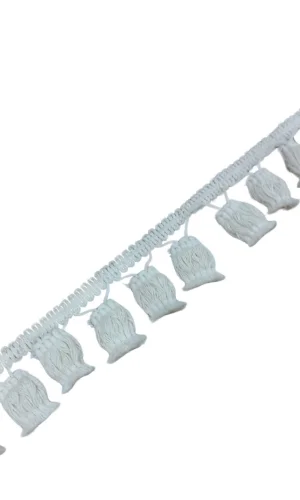 Ponpon Püskül Pamuk en 5 cm Krem 5 Metre