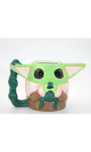 Porselen Baby Yoda Kupa Bardak
