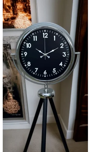 Prestige Krom Tripod Ayaklı Saat