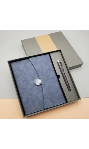 Promosyon Defter Kalem Seti Lacivert Renk