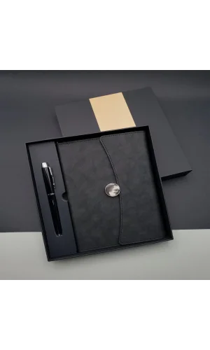 Promosyon Defter Kalem Seti Siyah Renk