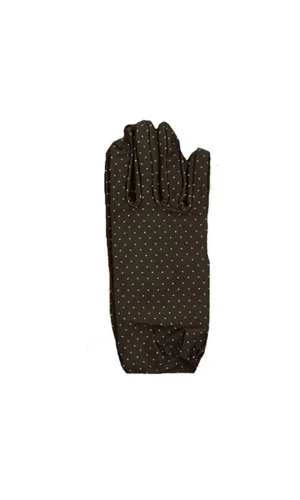 Kahverengi Puantiyeli Çocuk Eldiveni