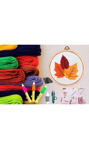 Punch Seti Nakış Seti Kasnaklı Kendin Yap Seti Seri 11