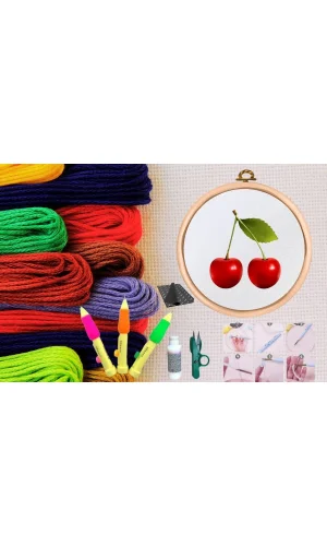 Punch Seti Nakış Seti Kasnaklı Kendin Yap Seti Seri 12