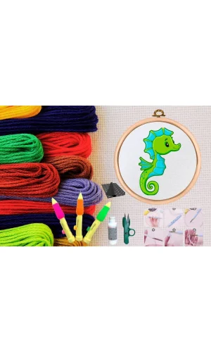 Punch Seti Nakış Seti Kasnaklı Kendin Yap Seti Seri 120