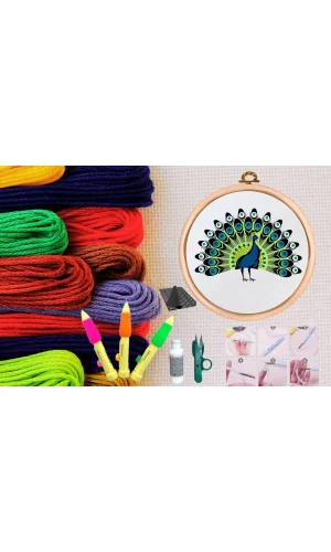 Punch Seti Nakış Seti Kasnaklı Kendin Yap Seti Seri 14