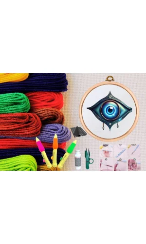 Punch Seti Nakış Seti Kasnaklı Kendin Yap Seti Seri 141