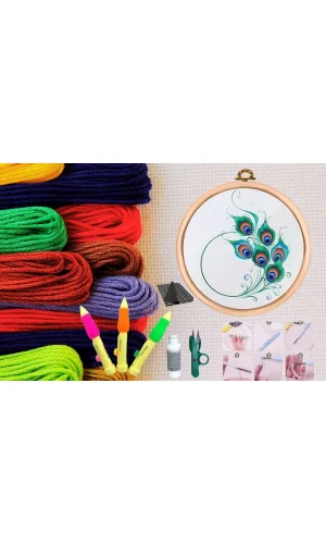 Punch Seti Nakış Seti Kasnaklı Kendin Yap Seti Seri 15