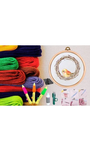 Punch Seti Nakış Seti Kasnaklı Kendin Yap Seti Seri 20