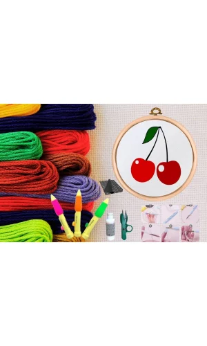 Punch Seti Nakış Seti Kasnaklı Kendin Yap Seti Seri 3