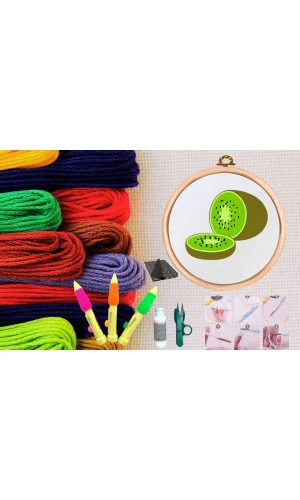 Punch Seti Nakış Seti Kasnaklı Kendin Yap Seti Seri 4