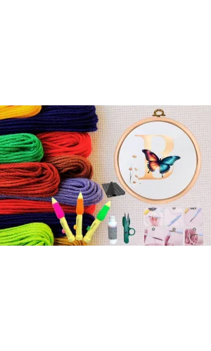 Punch Seti Nakış Seti Kasnaklı Kendin Yap Seti Seri 45