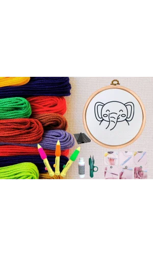 Punch Seti Nakış Seti Kasnaklı Kendin Yap Seti Seri 54