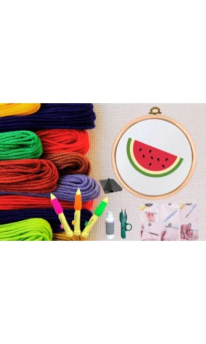 Punch Seti Nakış Seti Kasnaklı Kendin Yap Seti Seri 6