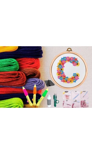 Punch Seti Nakış Seti Kasnaklı Kendin Yap Seti Seri 62