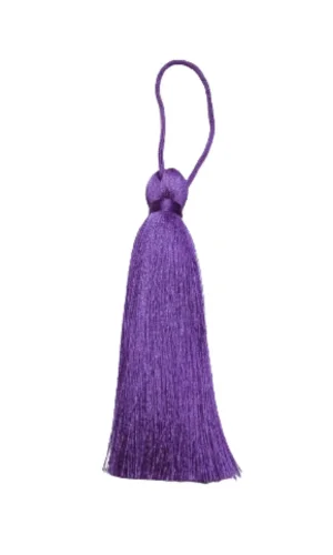 Püskül Tekli 10 cm 1 Adet Eflatun