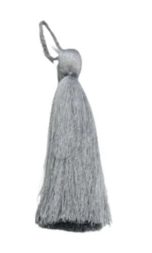 Püskül Tekli 10 cm 1 Adet Gri