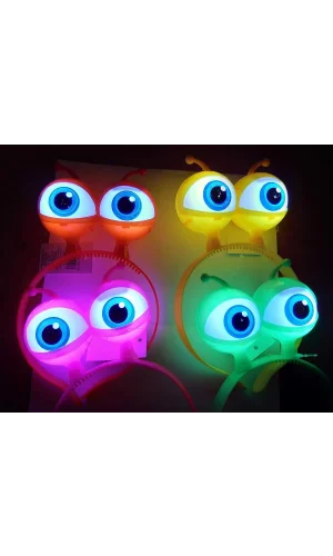 RENGARENK 3 FARKLI FONKSIYONDA YANAN LED IŞIKLI UZAYLI GÖZ TAÇ