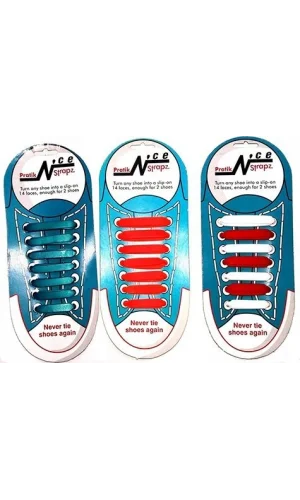 Renkli Silikon Ayakkabı Bağcıkları