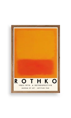 Rothko Ahşap Çerçeveli Tablo