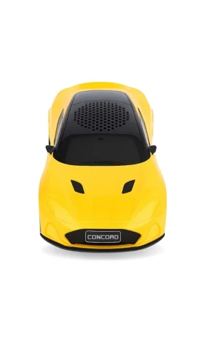 Sarı Araba Tasarımlı Hoparlör - Bluetooth FM USB Özellikli