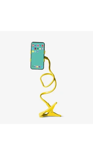 Sarı Renk Akrobat Telefon Tutucu Oynar Başlıklı