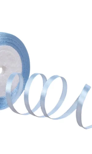 Saten Kurdele 2 cm 10 Metre Bebe Mavisi