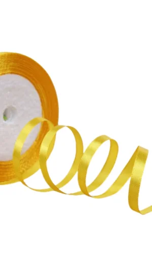 Saten Kurdele 2 cm 10 Metre Hardal