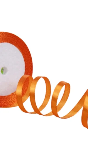 Saten Kurdele 3 cm 10 Metre Orange