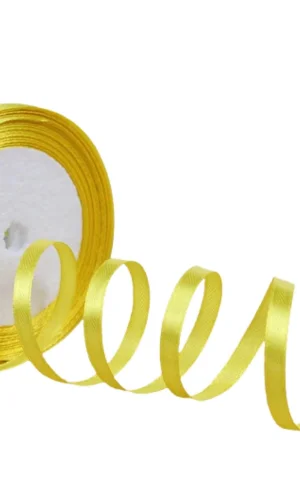 Saten Kurdele 3 cm 10 Metre Sarı