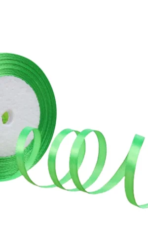 Saten Kurdele 6 mm Fıstık Yeşili 2 Metre