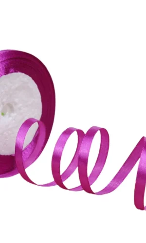 Saten Kurdele 6 mm Fuşya 10 Metre